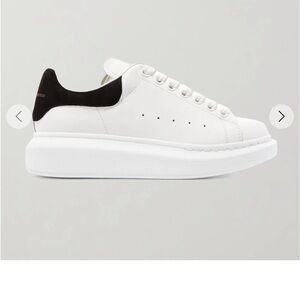 Alexander McQueen | Suede-trimmed leather Sneakers | Used | Size: 38 1/2